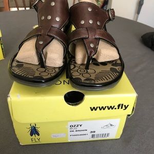Fly London Ozzy flip flop.   New and with box